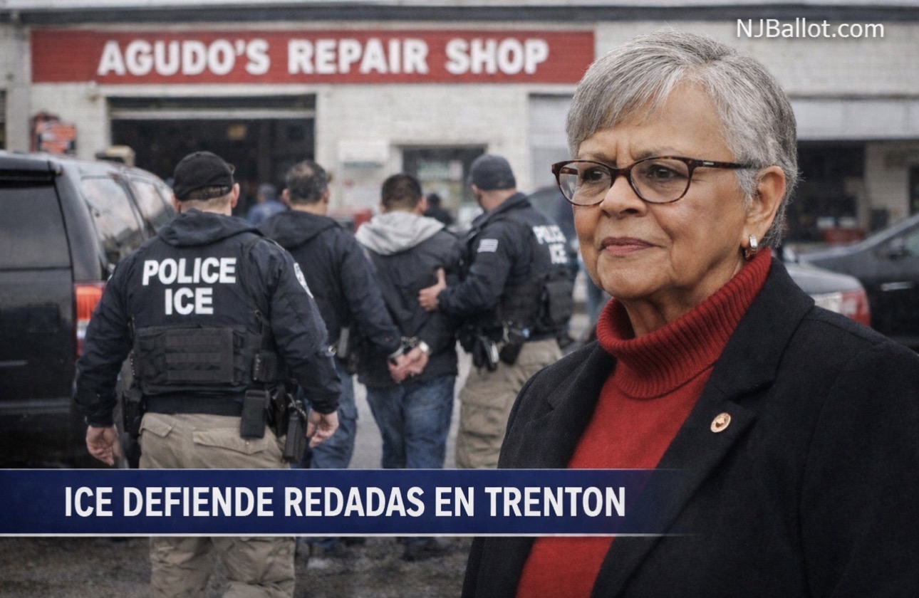 ICE disputa acusaciones sobre redada en taller mecánico de Trenton mientras aumenta la tensión por la aplicación de leyes migratorias en Nueva Jersey