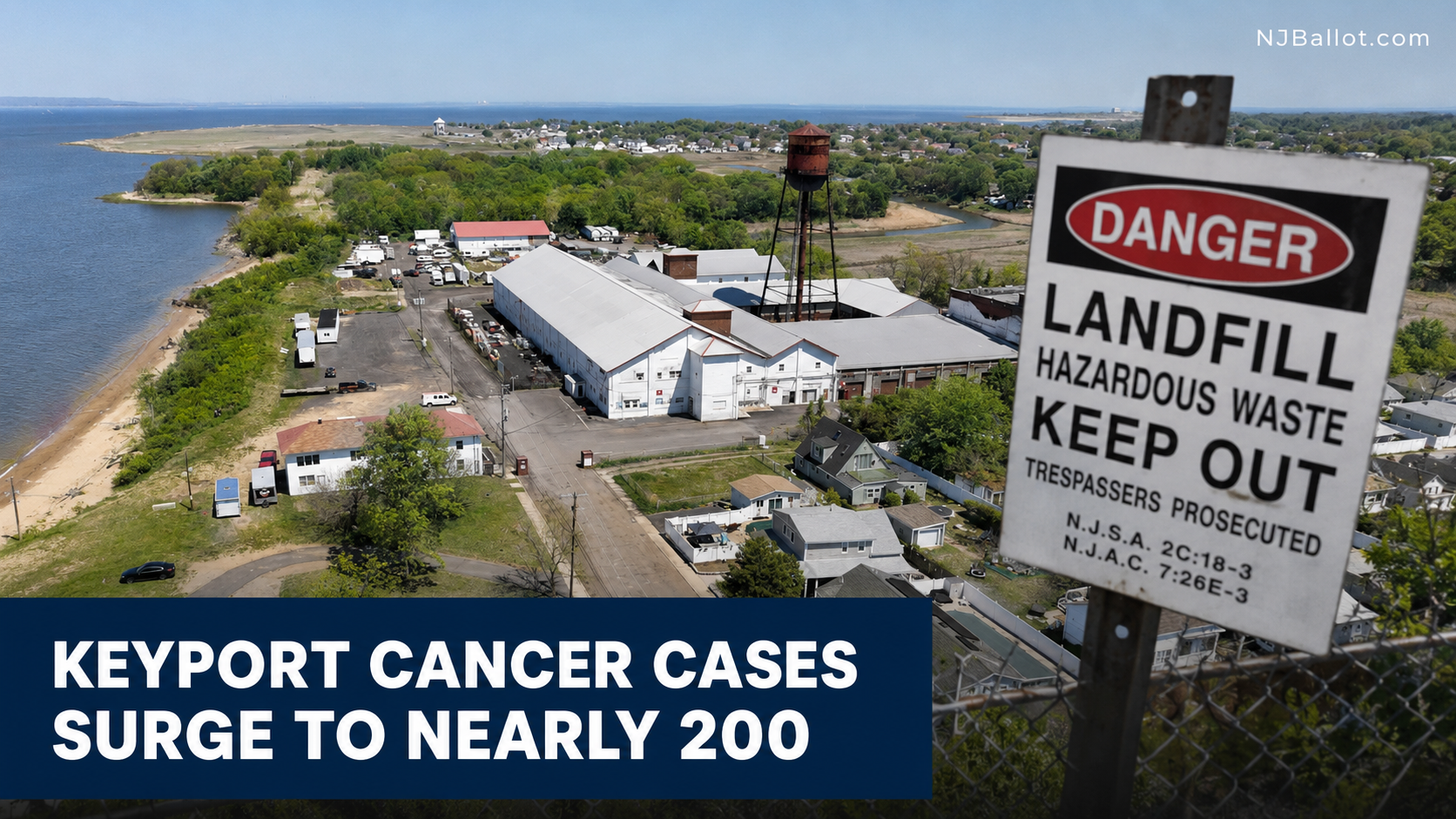 Keyport Cancer Cases Surge to Nearly 200 as DEP Penalties Sit Unpaid — 47 Years After State Ordered Closure