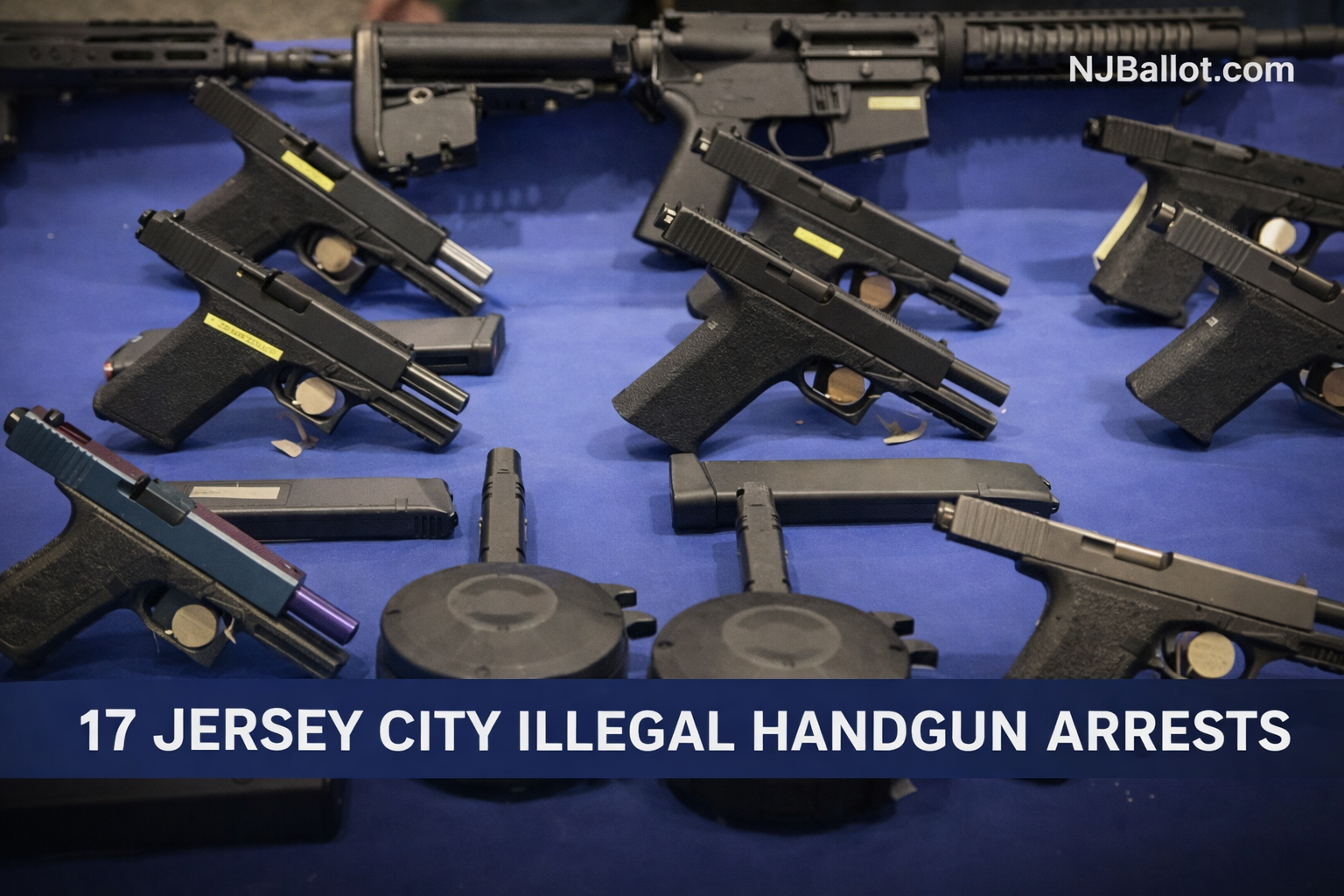 Jersey City Police Report 17 Illegal Gun Arrests in Early 2026