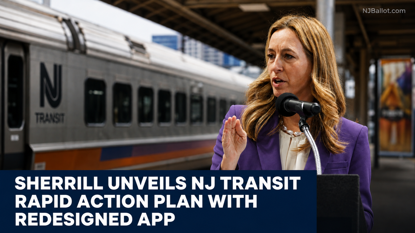Sherrill Unveils NJ Transit Rapid Action Plan With Redesigned App