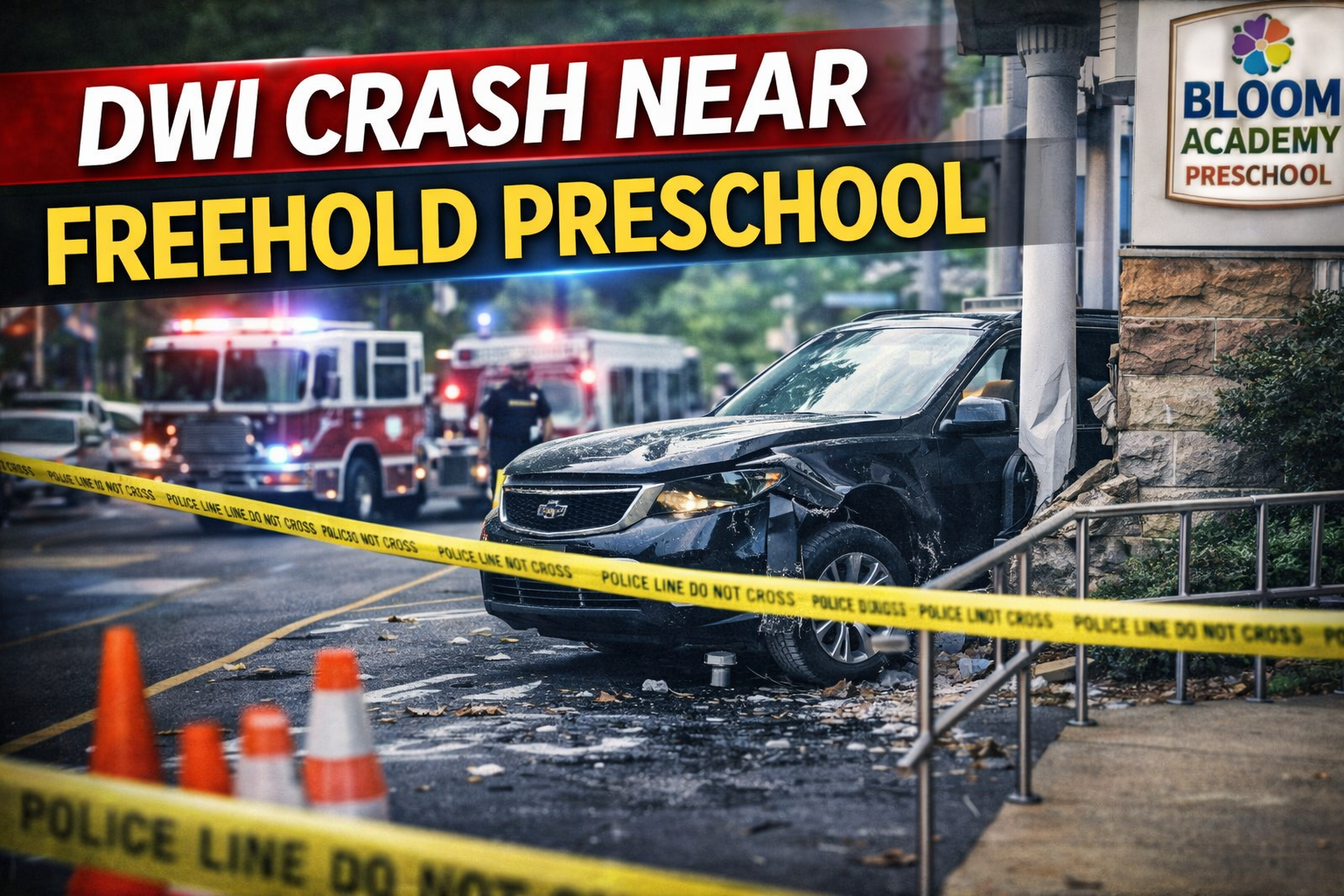 DWI Crash near Freehold Preschool