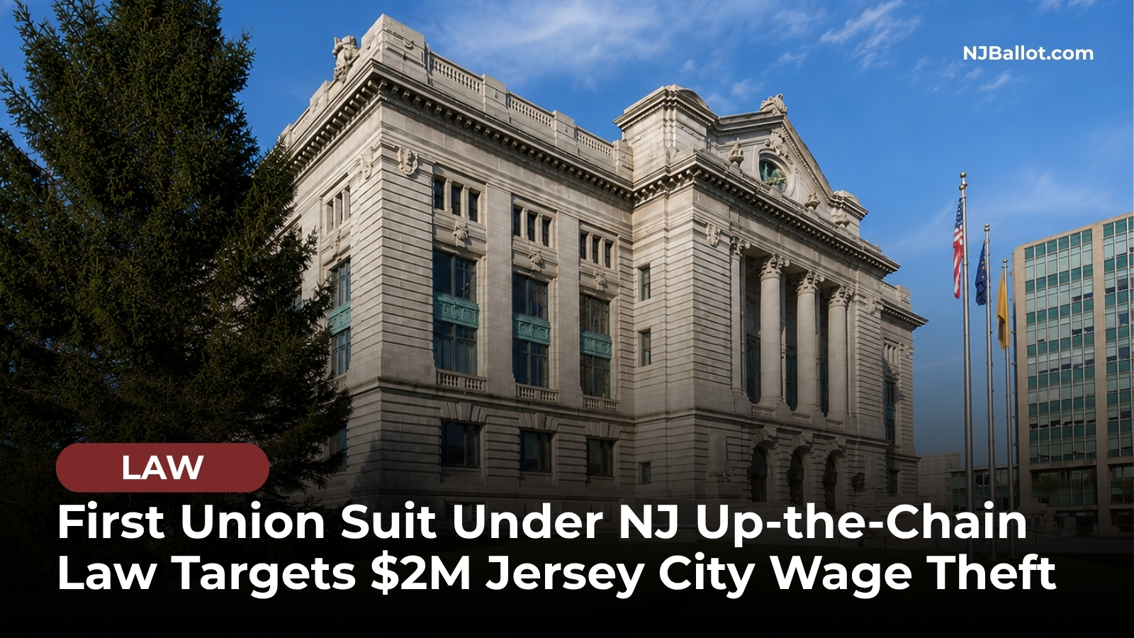 First Union Suit Under NJ Up-the-Chain Law Targets $2M Jersey City Wage Theft
