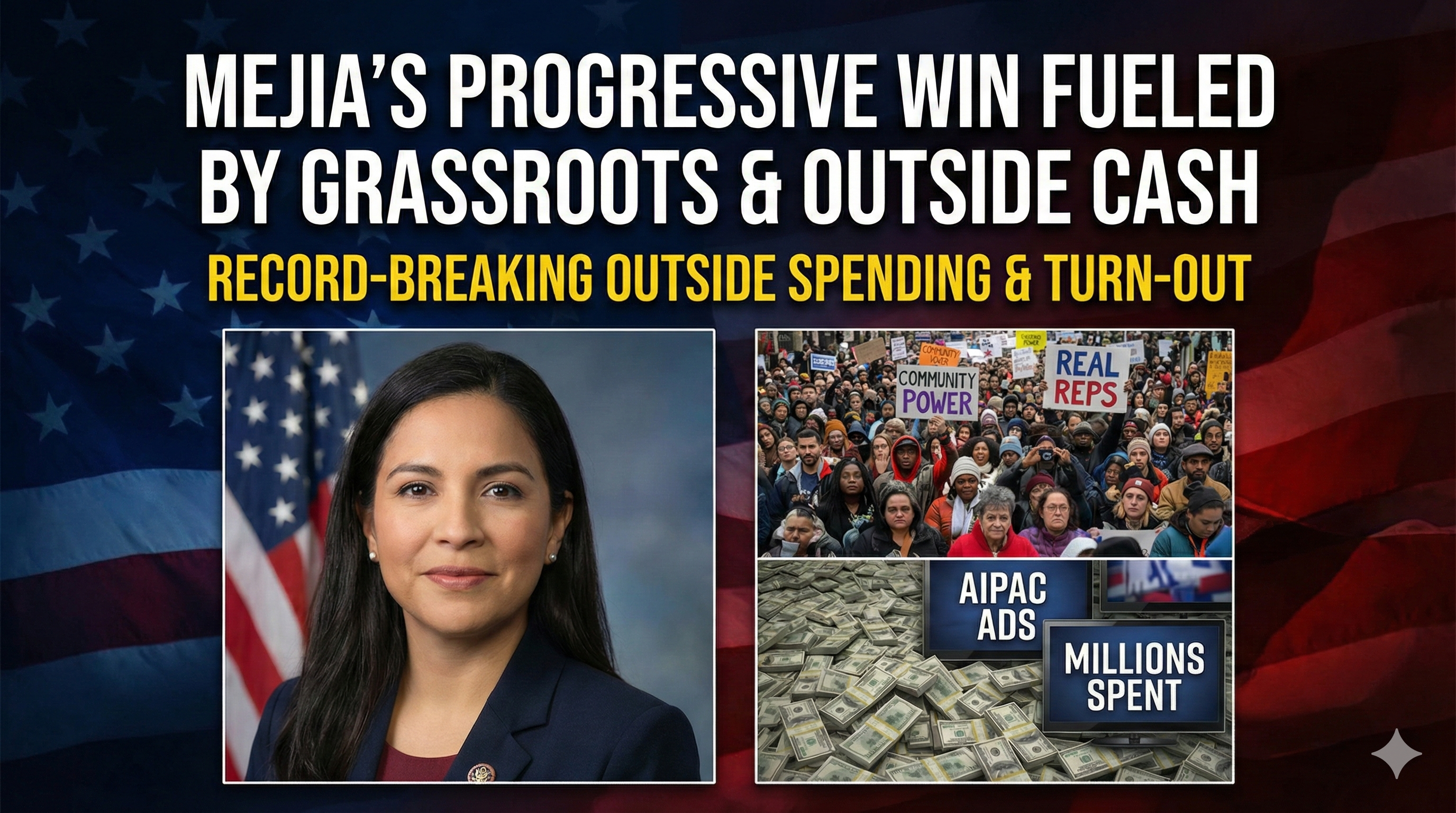 Grassroots Push and Outside Spending Fuel Mejia Upset in NJ-11 Primary