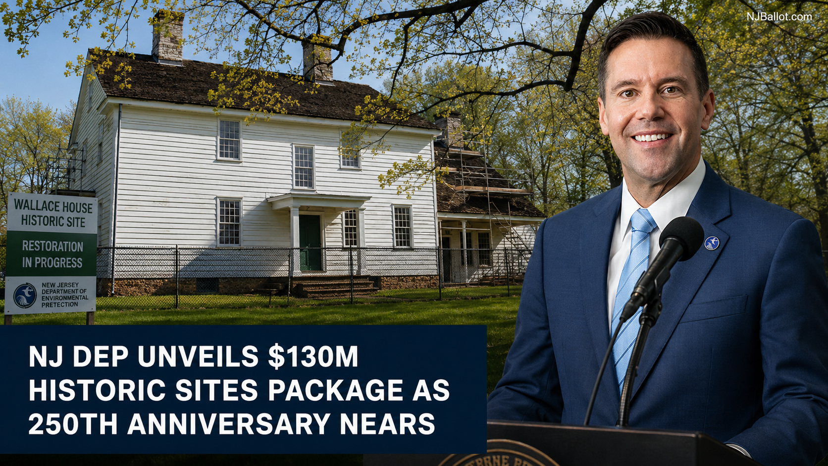 NJ DEP Unveils $130M Historic Sites Package as 250th Anniversary Nears